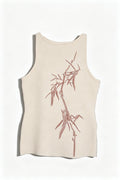 Bamboo Embroidered Sleeveless Top