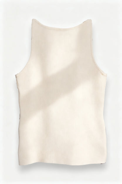 Bamboo Embroidered Sleeveless Top