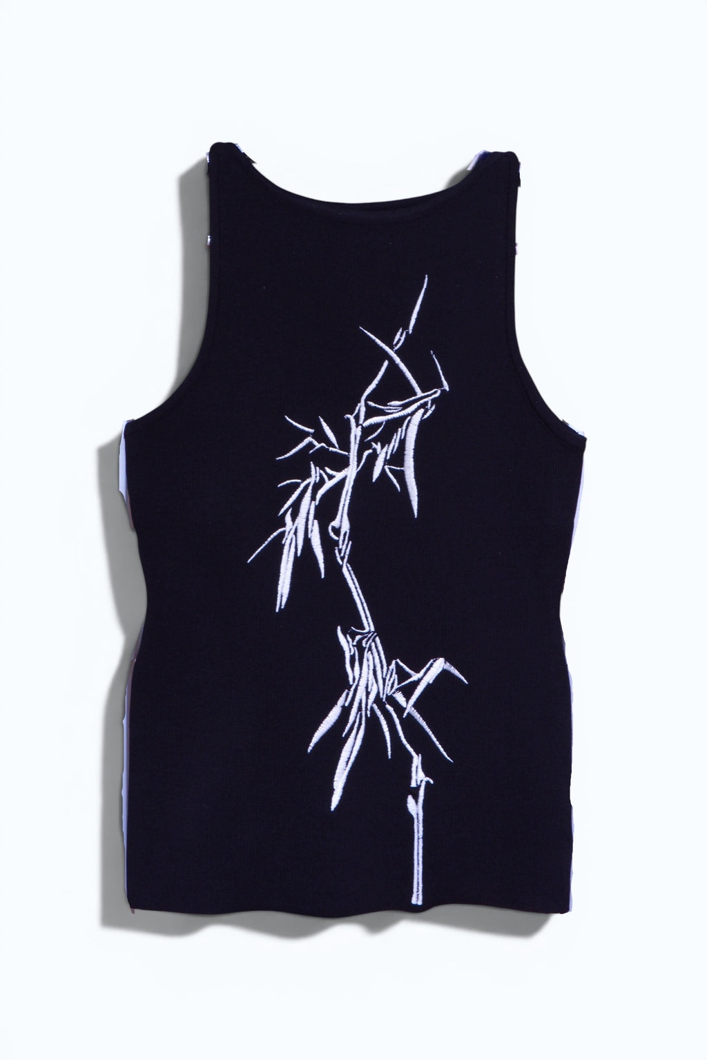Bamboo Embroidered Sleeveless Top