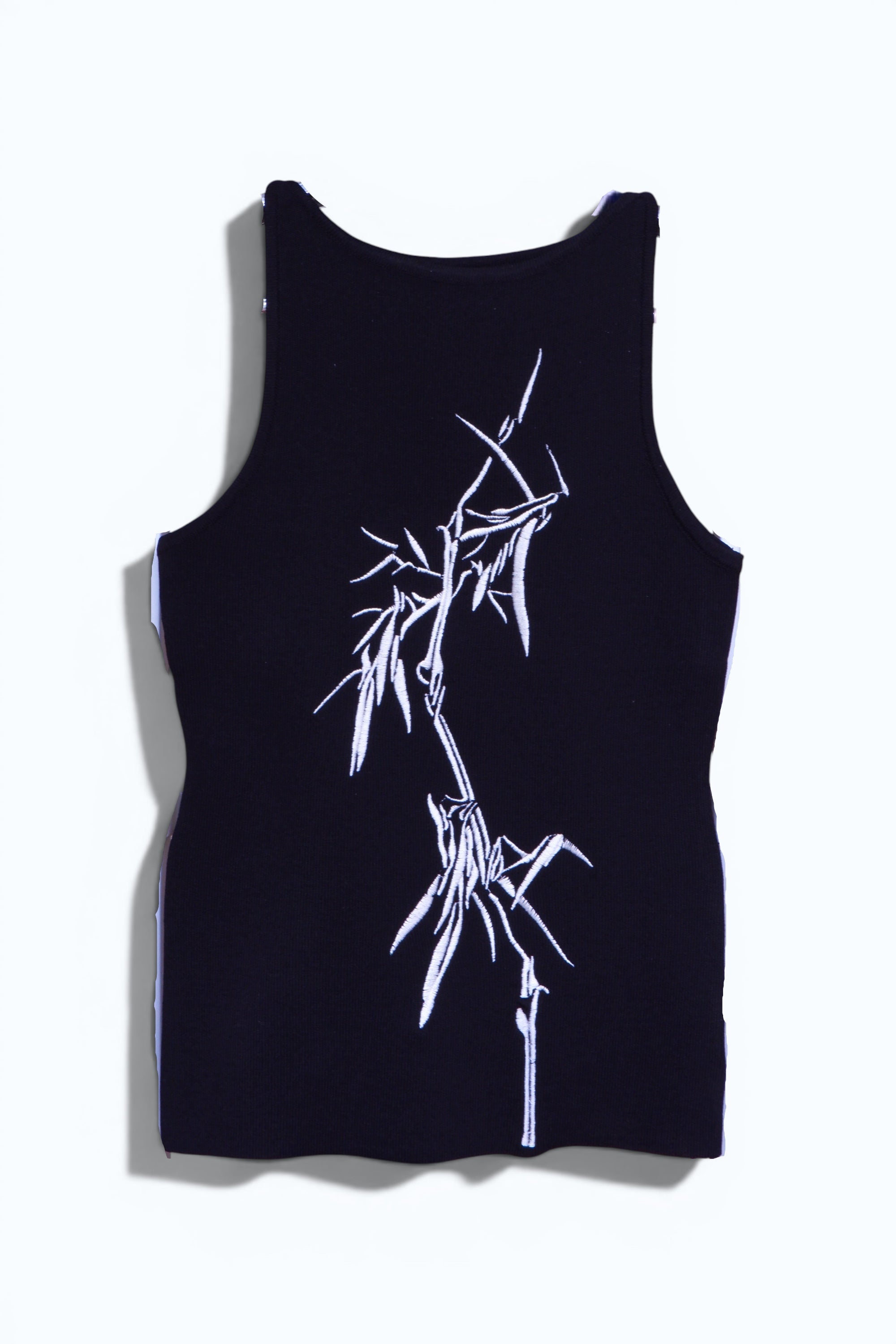 Bamboo Embroidered Sleeveless Top