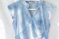 Blue Floral Sheer Maxi Dress