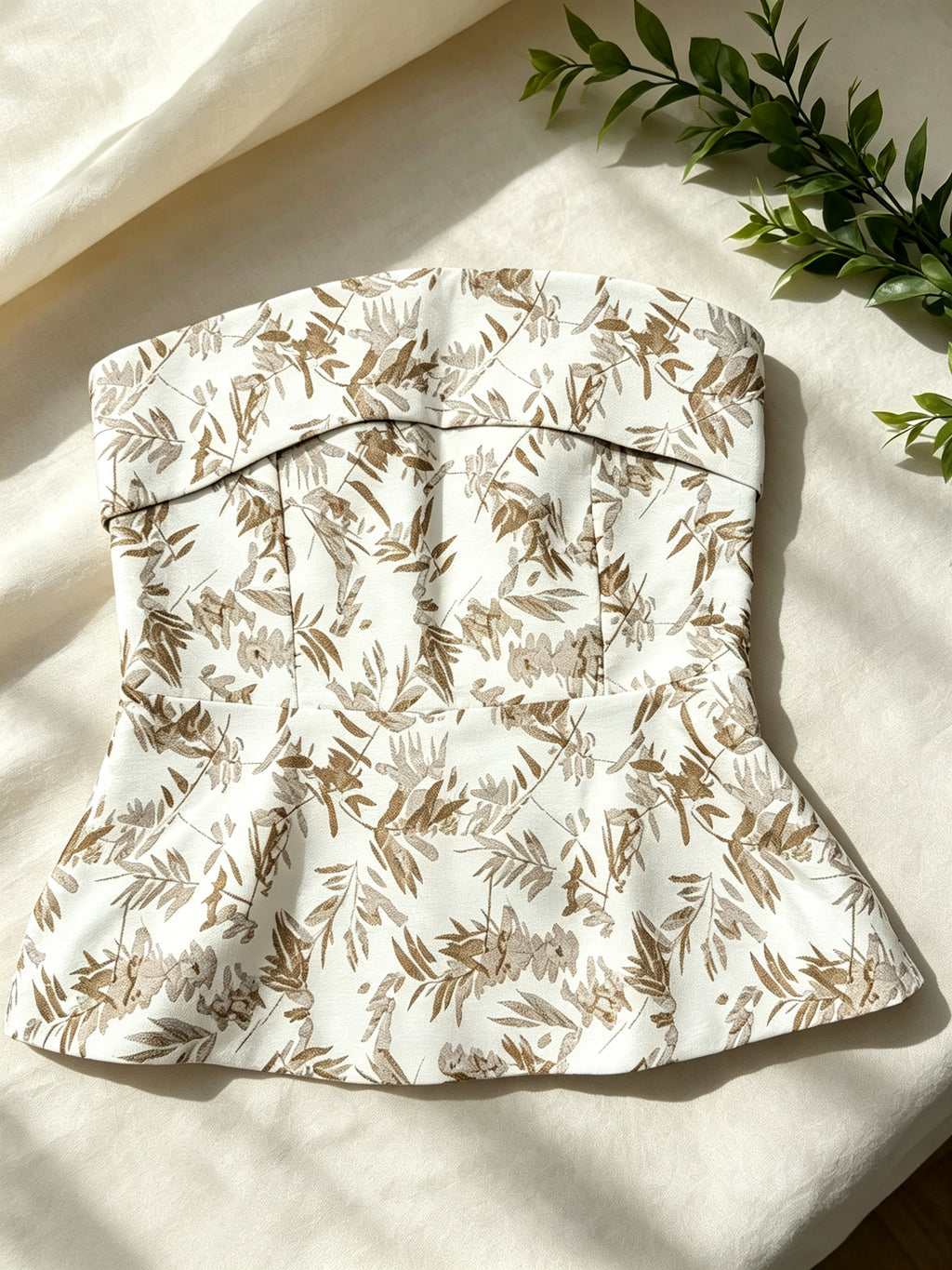 Bamboo Embroidered Sleeveless Top
