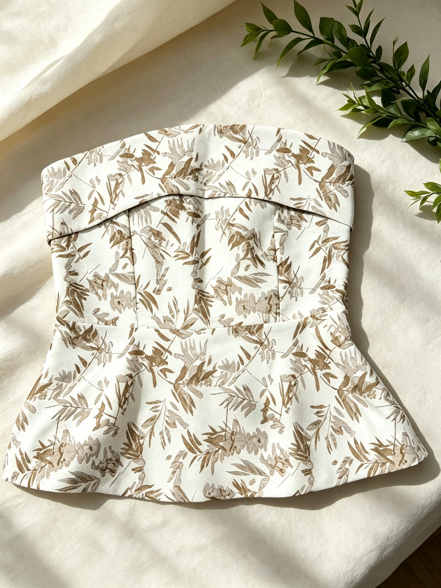 Bamboo Embroidered Sleeveless Top