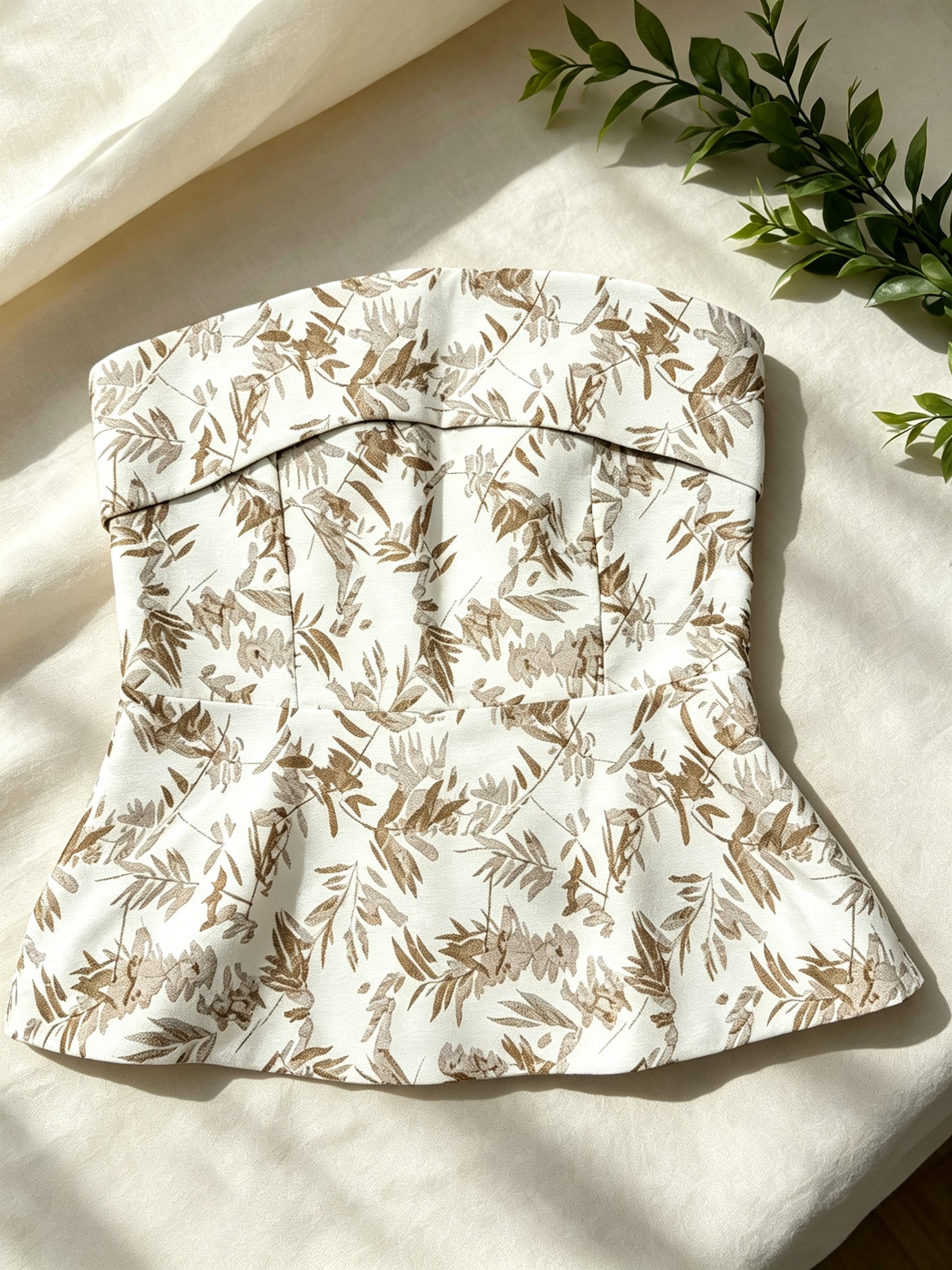 Bamboo Embroidered Sleeveless Top