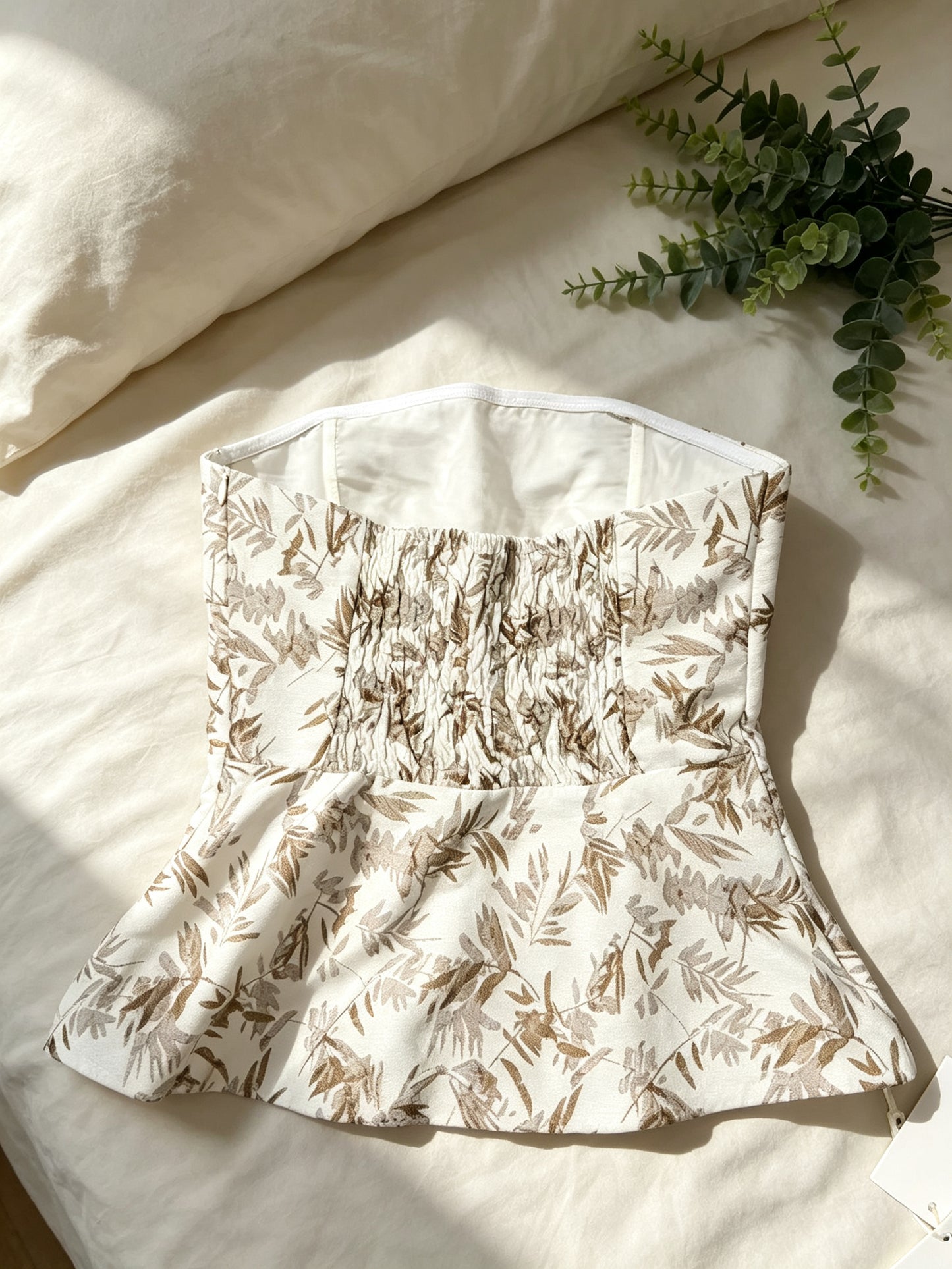 Bamboo Embroidered Sleeveless Top