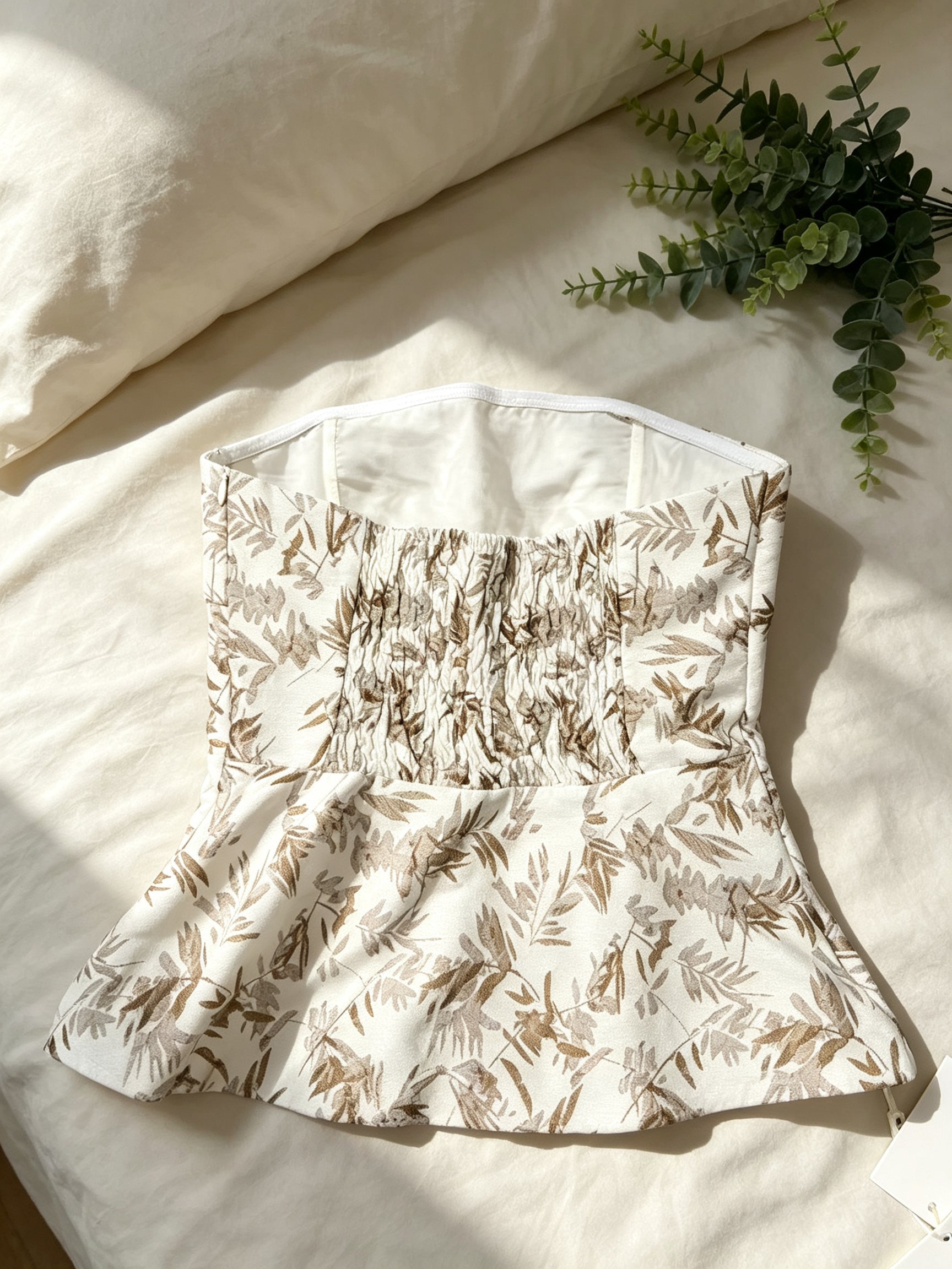 Bamboo Embroidered Sleeveless Top